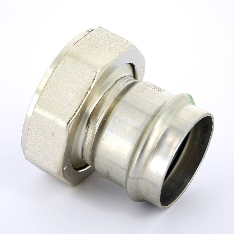 Муфта пресс Viega Sanpress Inox с накидной гайкой 54х2 1/2 нержавеющая сталь 437992