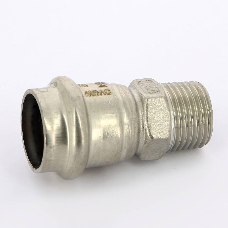 Муфта с наружной резьбой пресс IBP >B< Press Inox 22x1/2 нержавеющая сталь PS4243G0220400