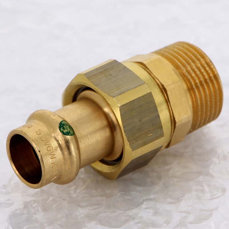 Муфта разъёмная пресс-Н бронза Viega Sanpress 15x3/4 140878