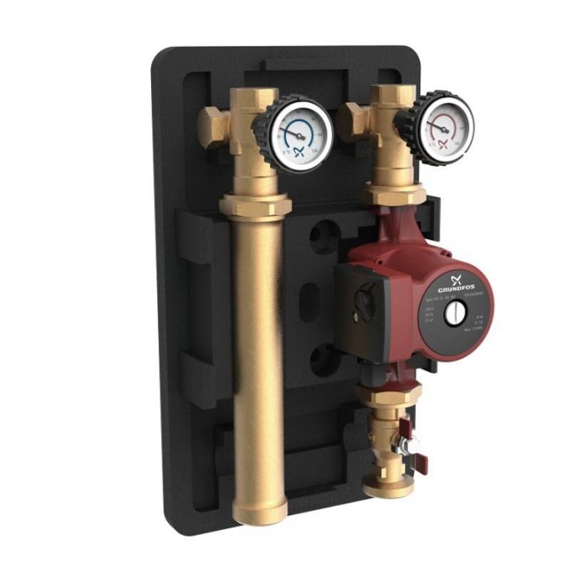 Насосная группа Grundfos HEATMIX M25 со смесителем с насосом UPS 25-60 99309084