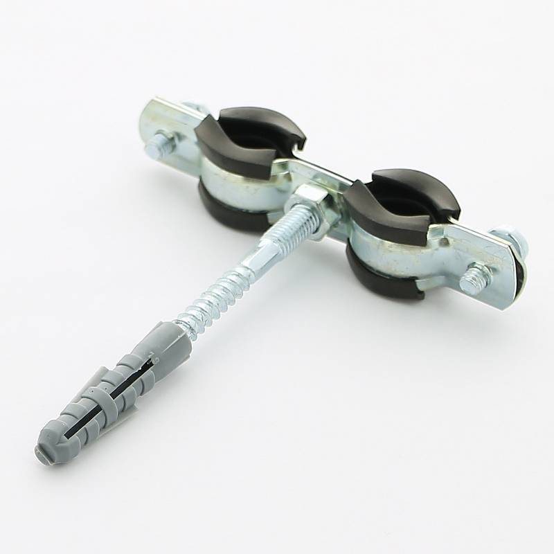 Хомут двойной с резиновым уплотнителем, шпилькой и дюбелем Uni-Fitt 3/8 дюйма (15-19 мм) 850D1800