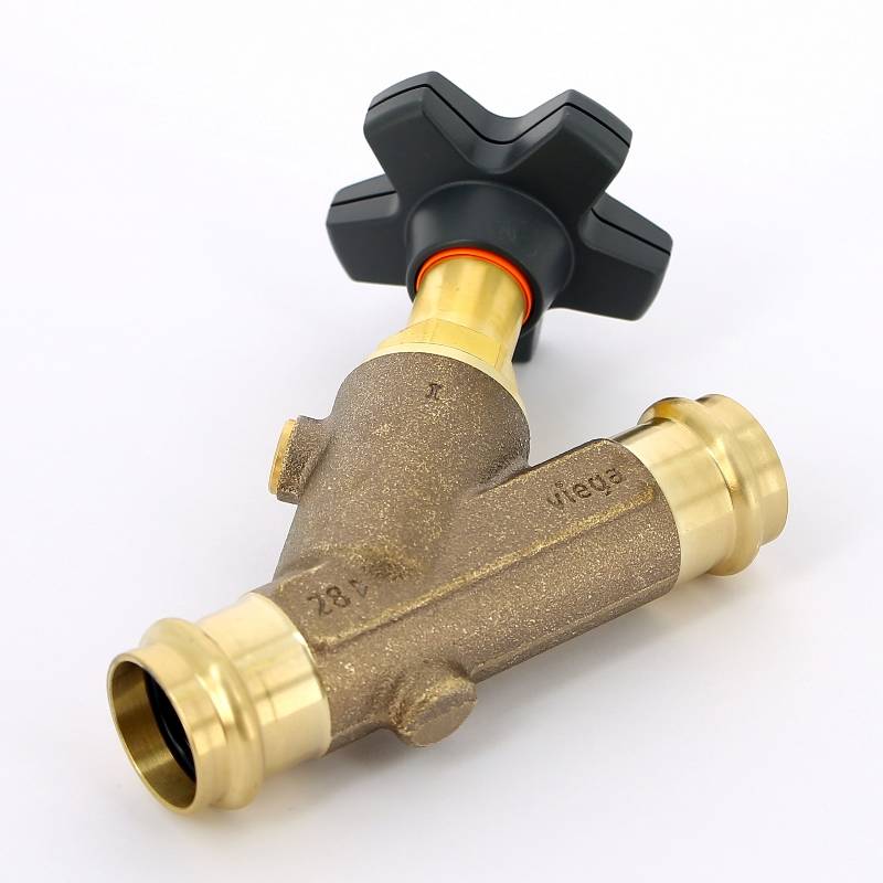 Вентиль наклонный полнопроходной Viega Easytop с SC-Contur 25 756895