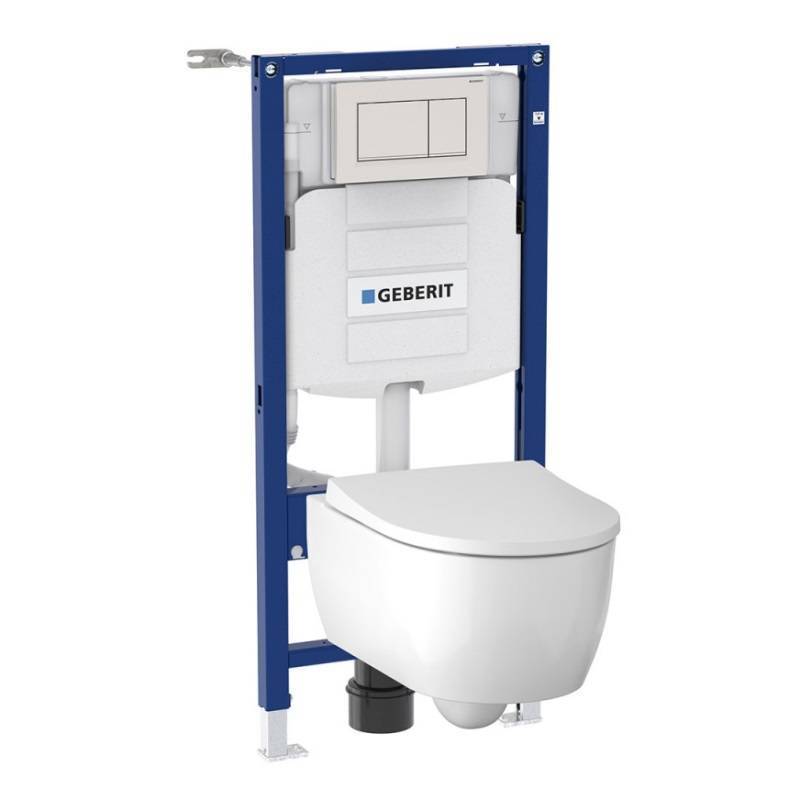 Комплект инсталляции Geberit iCon с подвесным унитазом и сиденьем 500.300.01.I