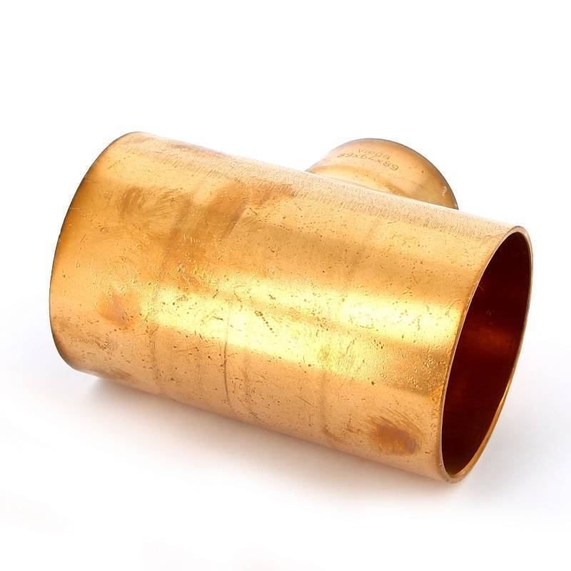 Тройник медный под пайку Viega 88.9х64х88.9 мм 595241