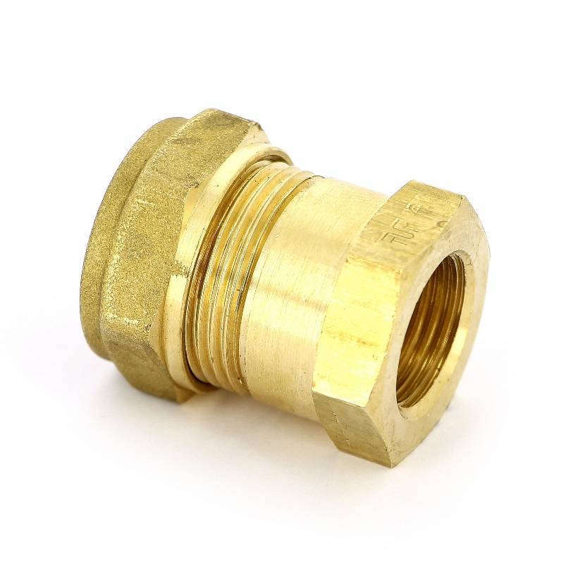 Муфта обжимная Tiemme 1100 22 мм х 1/2 ВР латунная 1000052