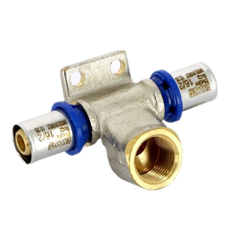 Водорозетка пресс-В проходная EMMETI Gerpex 16х1/2х16 28101620