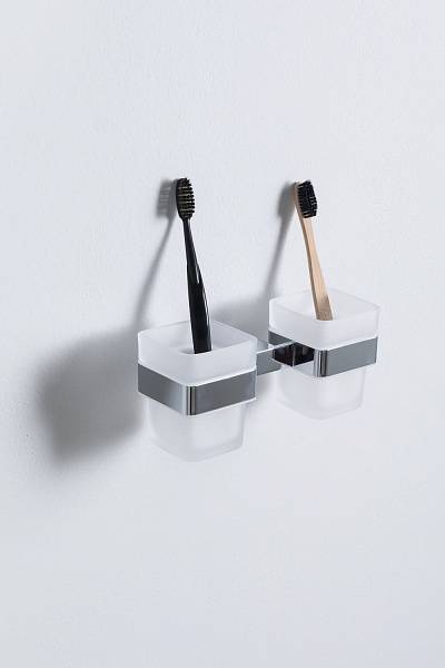 Стаканы с держателем Allen Brau Infinity белый хром 6.21003-00