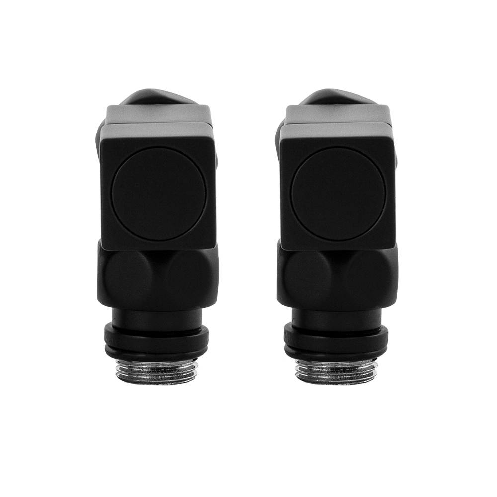 Вентили запорные угловые Сунержа Квадрат пара черный матовый SG01CH0405/2BLACK