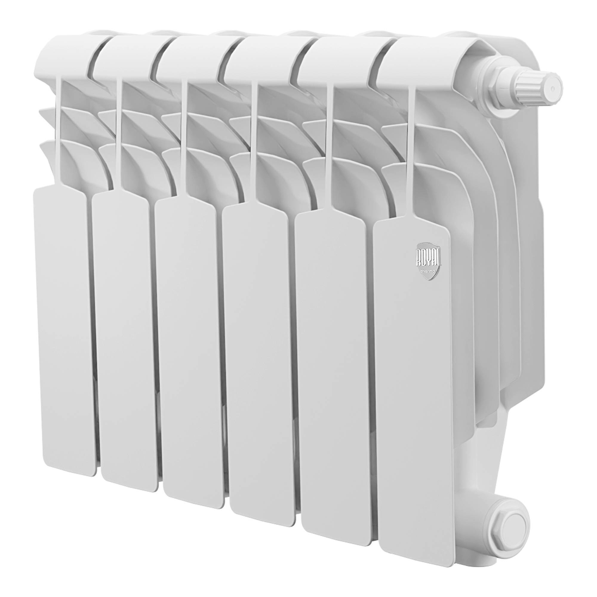 Радиатор биметаллический Royal Thermo Vittoria Super 300 VDL 6 секций нижнее подключение 1426019