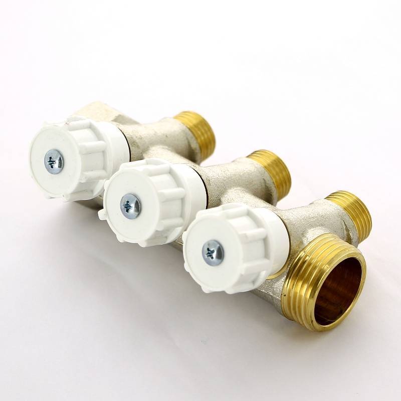 Коллектор никелированный Itap 465 1 НВ 3 выхода 1/2 Н 38 мм 465 1-3