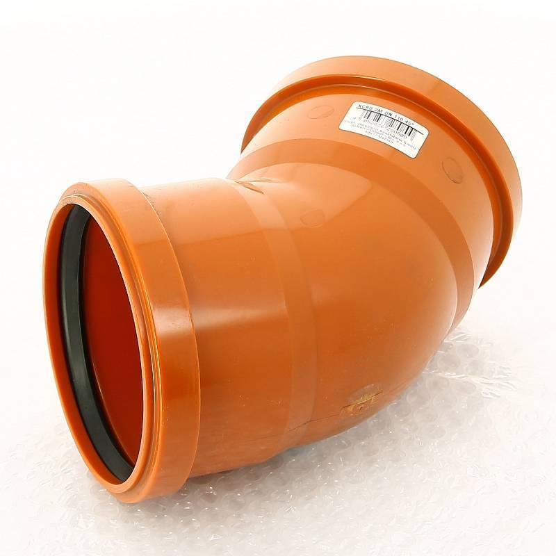 Отвод канализационный двухраструбный Ostendorf KGBD 110 мм 45° 228080