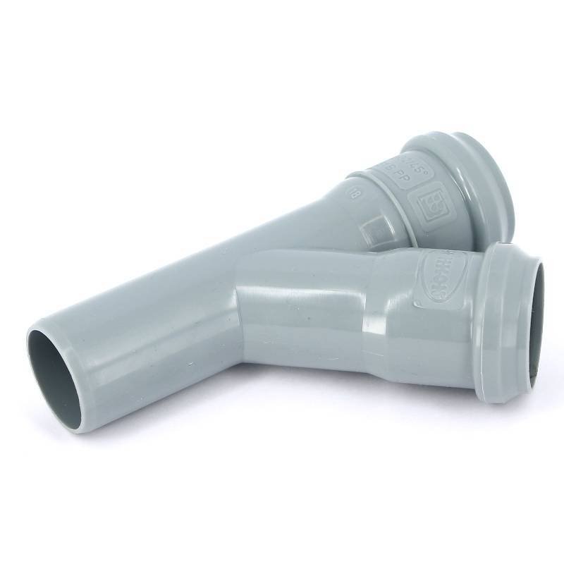 Тройник канализационный Sinikon Стандарт 32x32 мм 45° 508001.R