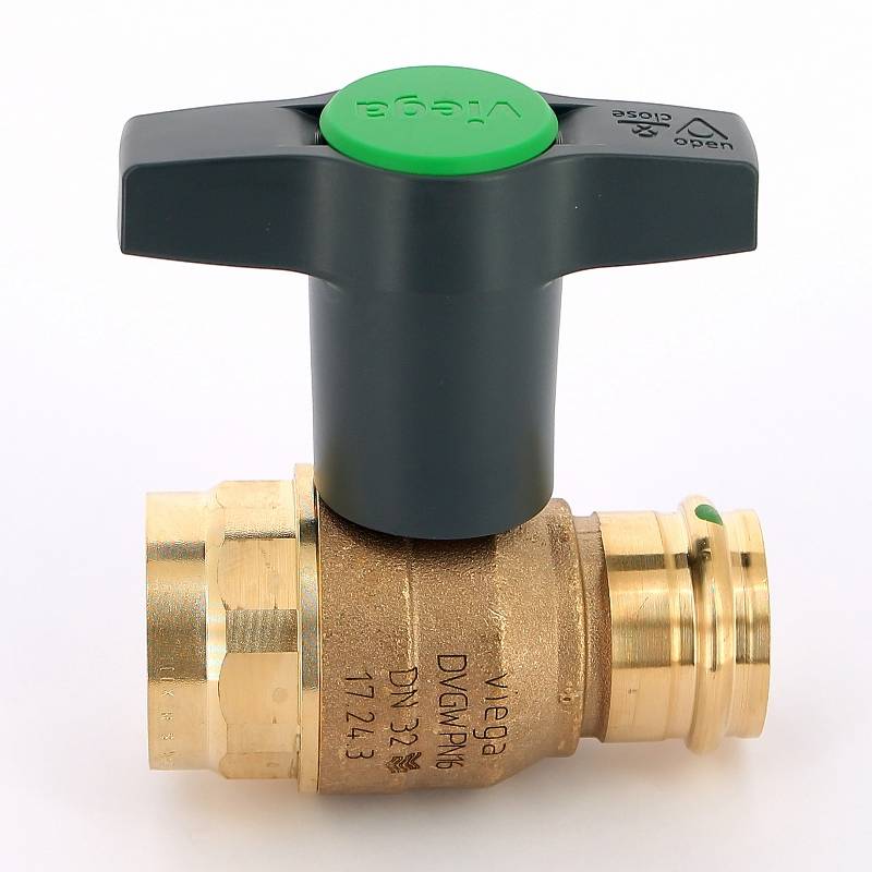 Кран шаровой пресс-В Viega Easytop 35 мм x 1 1/4 SC-Contur бронза 746797