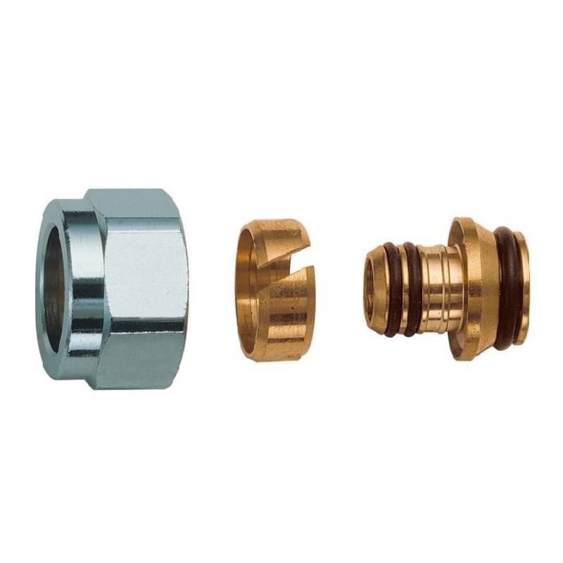 Соединитель обжимной Uni-Fitt 16x2.2 мм - 3/4 EK для полиэтиленовых труб 682N1634