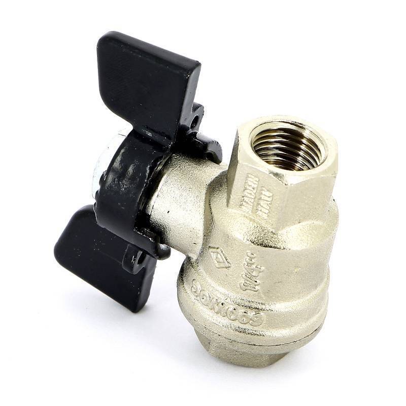 Кран шаровой Bugatti OREGON 1/4 ВВ бабочка 03020053