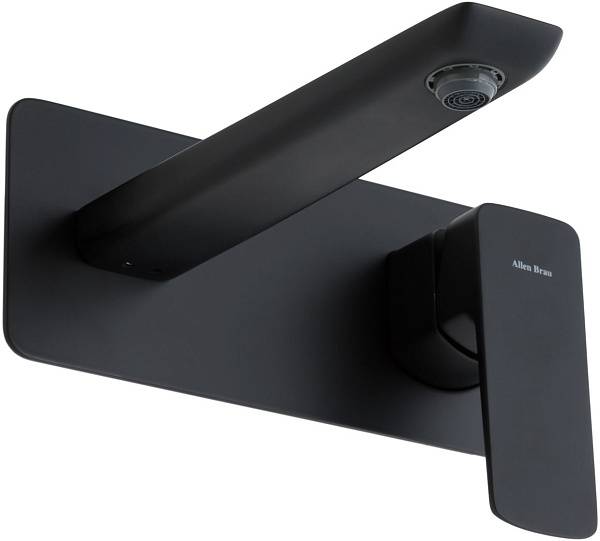 Смеситель для раковины Allen Brau Infinity с внутренней частью черный матовый 5.21003-31