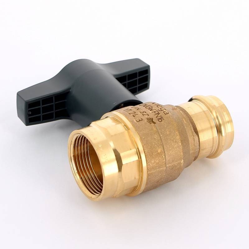 Кран шаровой пресс-В Viega Easytop 35 мм x 1 1/4 SC-Contur бронза 746797