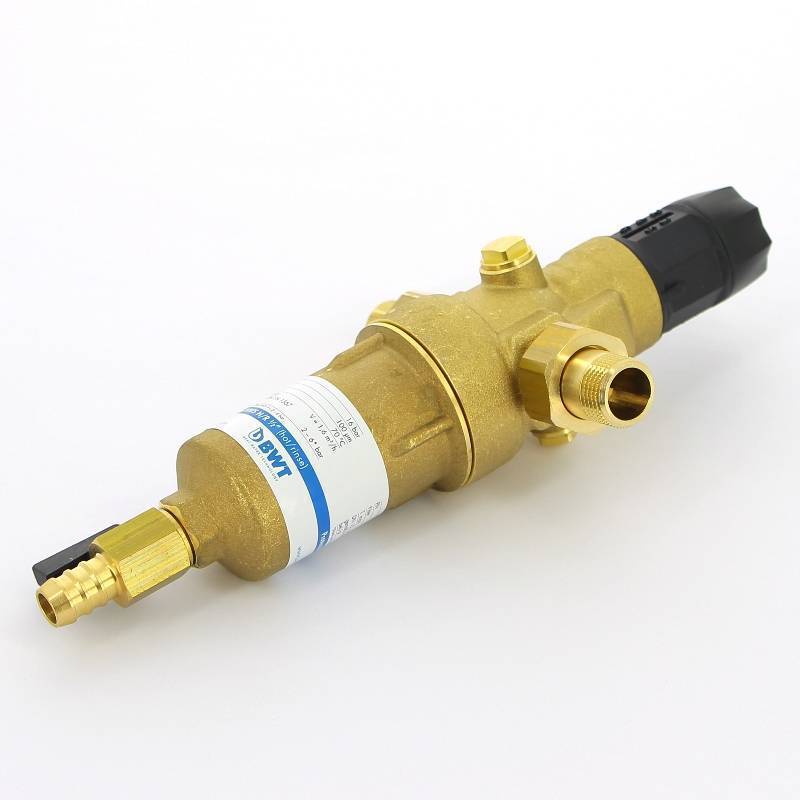 Фильтр промывной BWT Protector mini HWS H/R 1/2 100 мкм с редуктором 810560