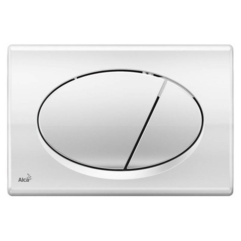 Инсталляция для унитаза Alcaplast AM101/1120 с кнопкой M71 хром и креплением AM101/1120-3:1 RU M71-0001