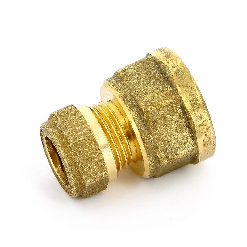 Муфта обжимная Tiemme 1100 15 мм х 3/4 ВР латунная 1000049