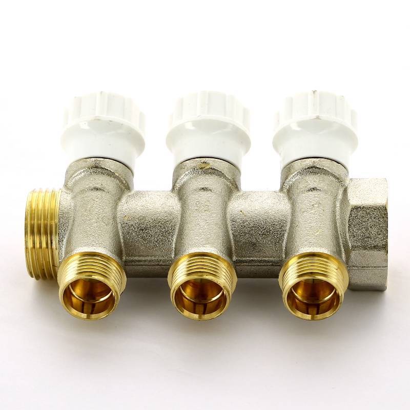 Коллектор никелированный Itap 465 1 НВ 3 выхода 1/2 Н 38 мм 465 1-3