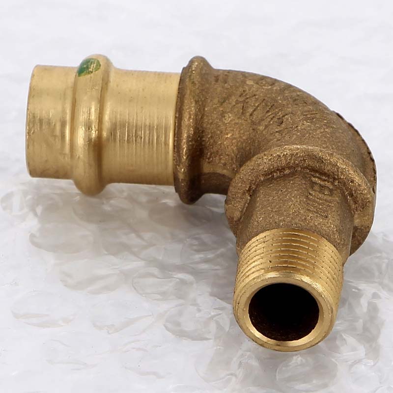 Угол 90° пресс-НР Viega Sanpress бронзовый 15x3/8 314361