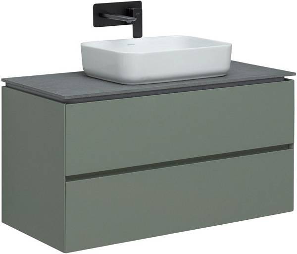 Тумба под раковину Allen Brau Infinity 100 см зеленый/серый 1.21003.CGM