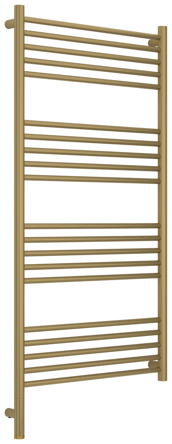 Полотенцесушитель электрический Сунержа Богема 3.1 прямая 600x1200 мм левый золотой шёлк матовый 32-6004-1260