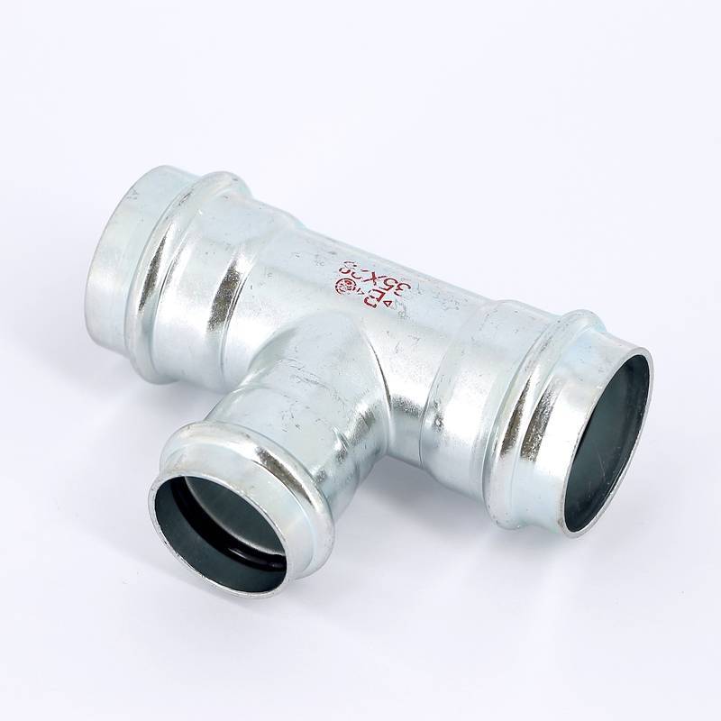 Тройник пресс IBP B Press Carbon 35х28х35 мм оцинкованная сталь PC5130 0352835