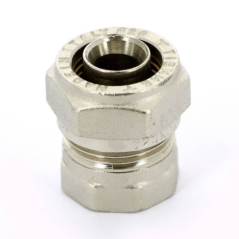 Муфта обжимная никелированная Tiemme 20x3/4 ВР 1600011