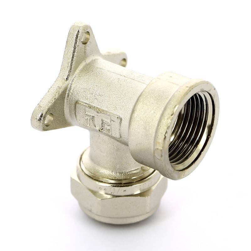 Водорозетка обжимная Tiemme 20x3/4 никелированная 1600055