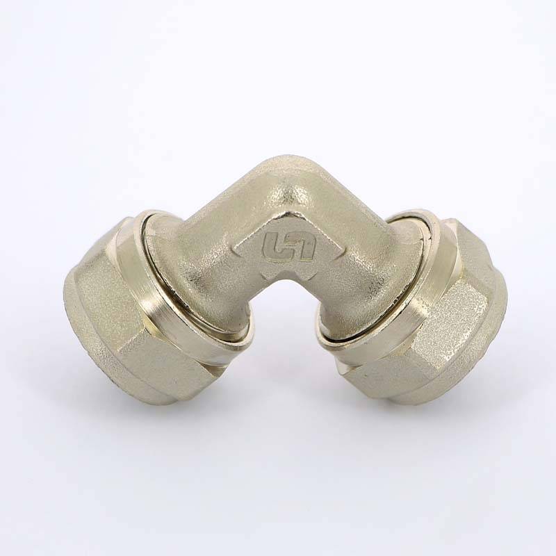 Угол обжимной Uni-Fitt 16 мм никелированный 663N6600