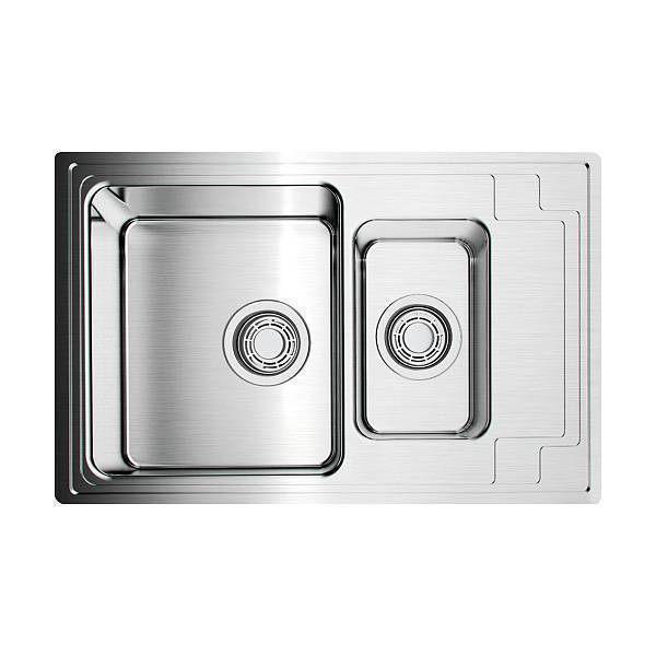 Кухонная мойка Omoikiri Mizu 78-2-IN нержавеющая сталь 78x48 см 4973731