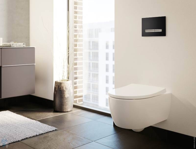 Сиденье для унитаза Geberit iCon SoftClose металлические петли 574130000