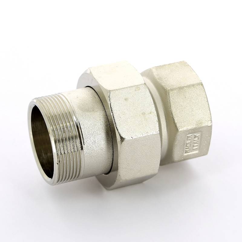 Разъемное соединение Tiemme 2 НВ прямое никелированное с прокладкой O-ring 1500337