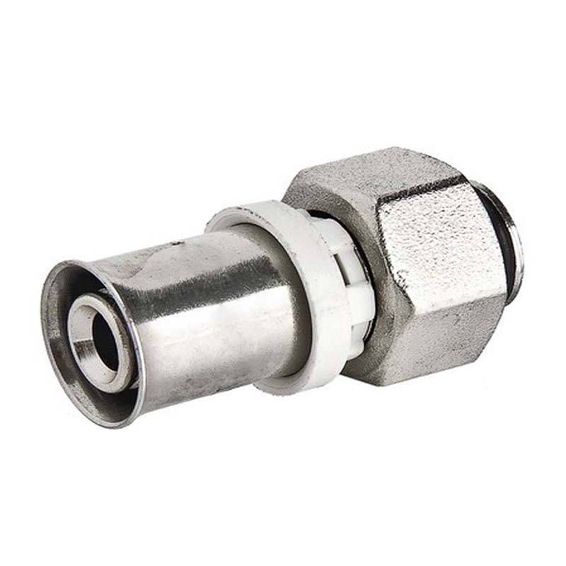 Муфта пресс с накидной гайкой Tiemme 16x1/2 оловянное покрытие 1650160