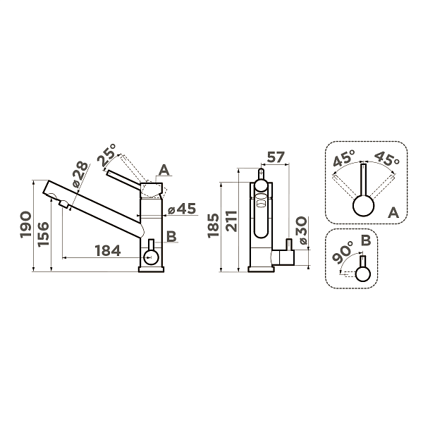Смеситель для кухни Omoikiri Tonami бежевый 4994222