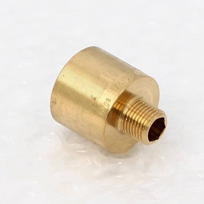 Переходник круглый Viega 1/8 x 3/8 дюйма НВ бронза 441135