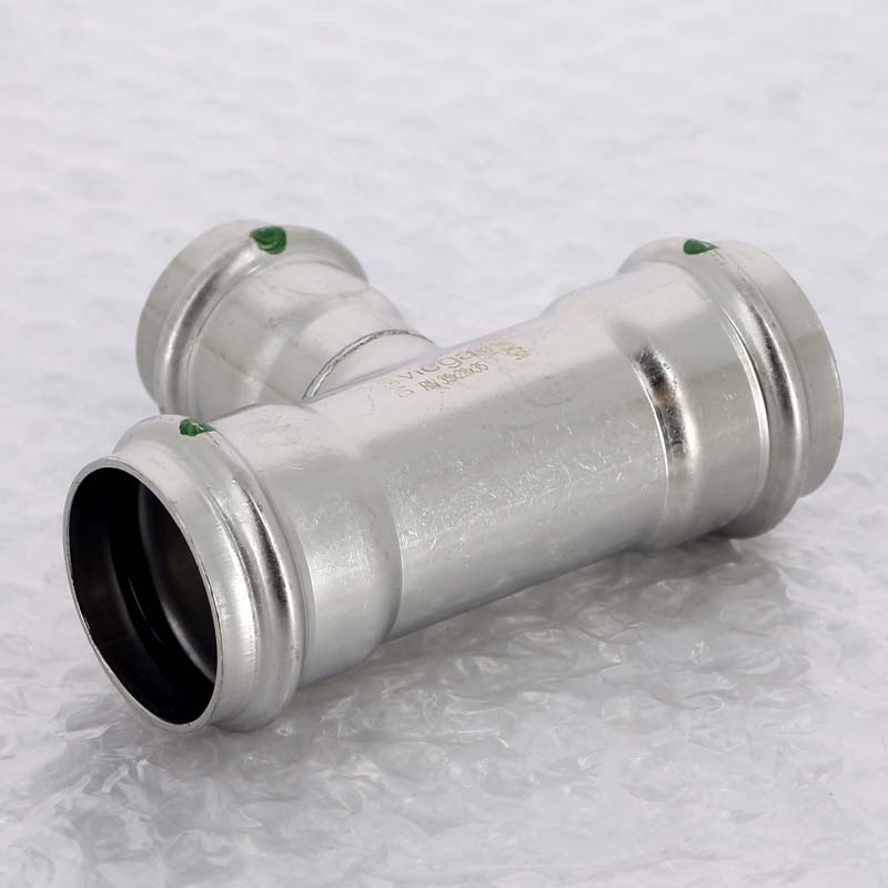 Тройник пресс Viega Sanpress Inox 35x28x35 мм нержавеющая сталь 436018