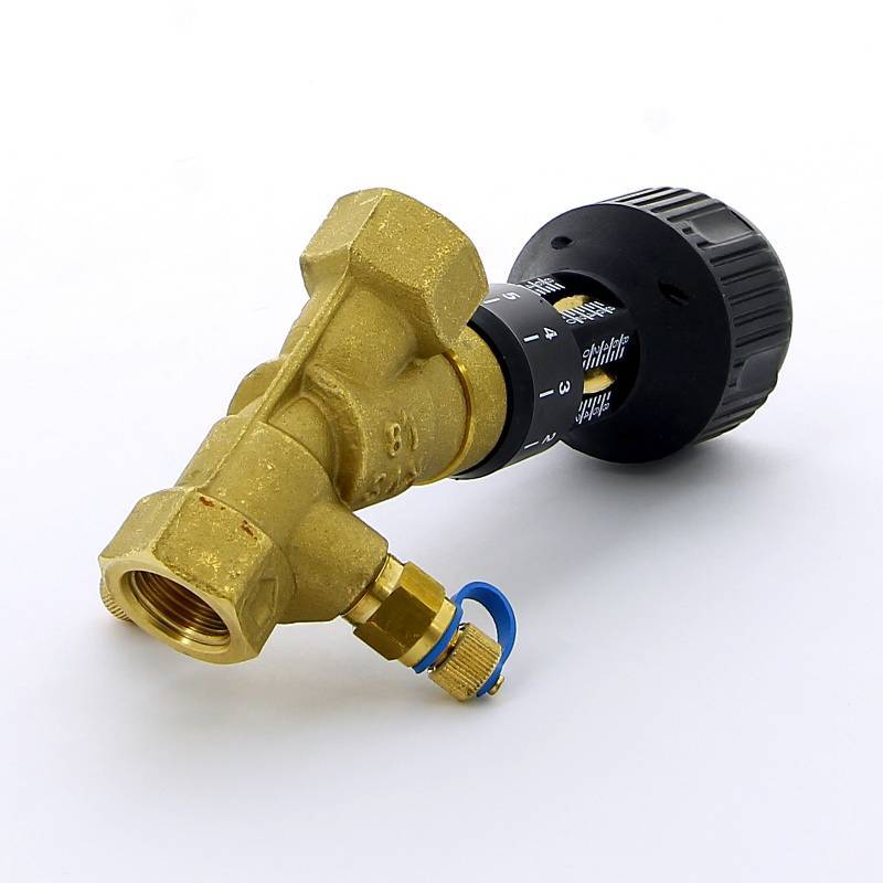 Клапан балансировочный ручной Cimberio CIM 747OT 1/2 ВВ с 2 ниппелями CIM 747OT N 1/2