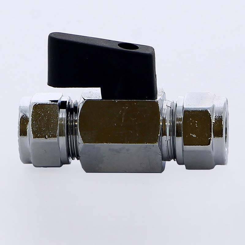 Кран шаровый мини Tiemme 10x10 мм обжим-обжим 2900012