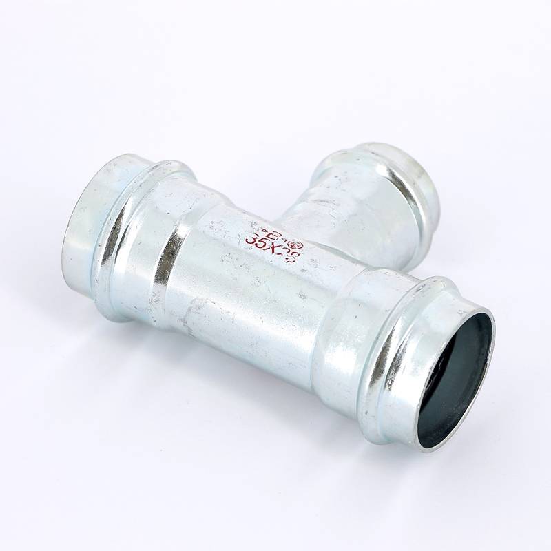 Тройник пресс IBP B Press Carbon 35х28х35 мм оцинкованная сталь PC5130 0352835