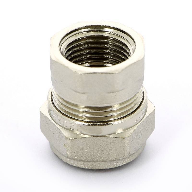 Муфта обжимная никелированная Tiemme 20x3/4 ВР 1600011