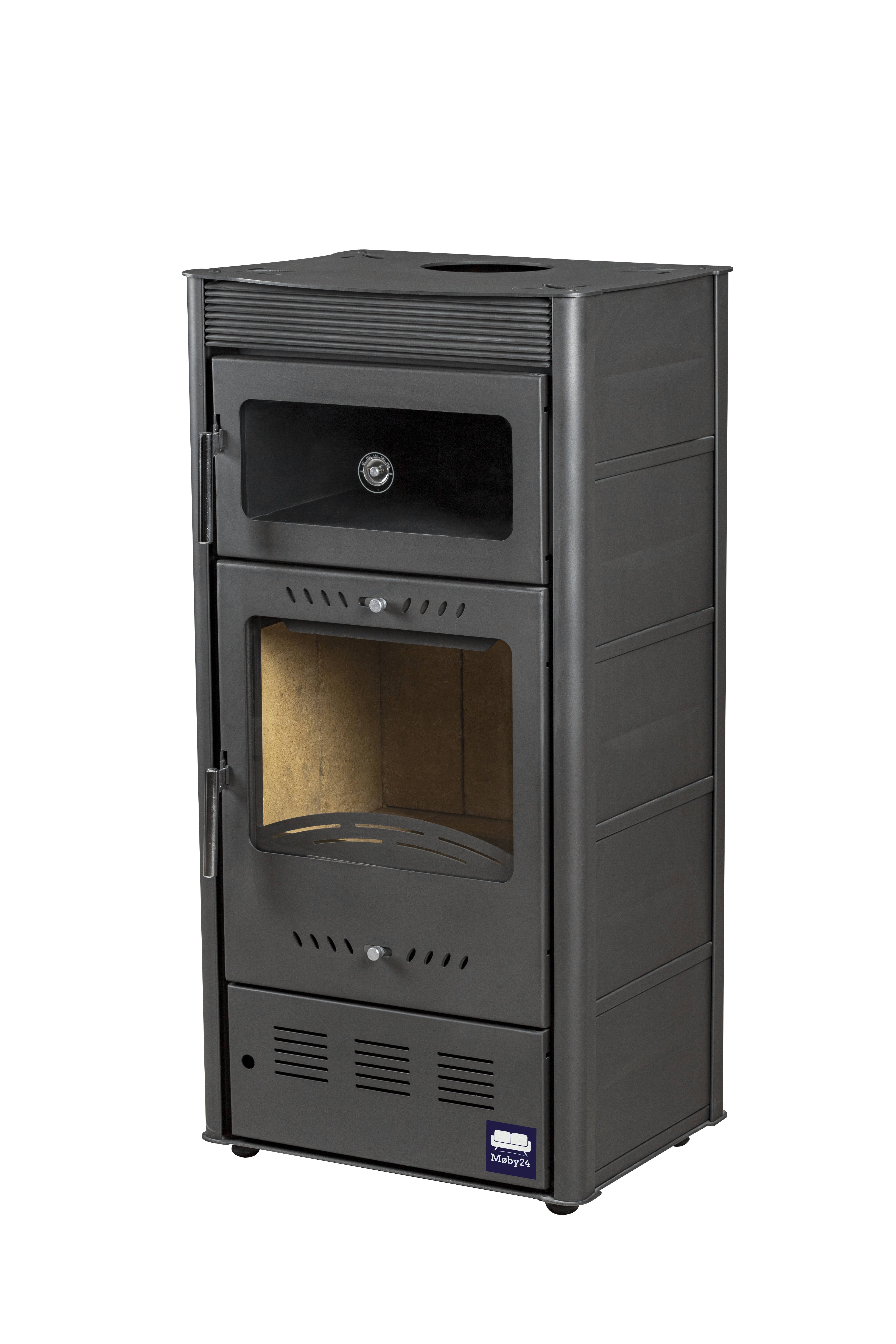 Печь-камин с духовкой Hosseven ROSE OVEN Burgundy А5065