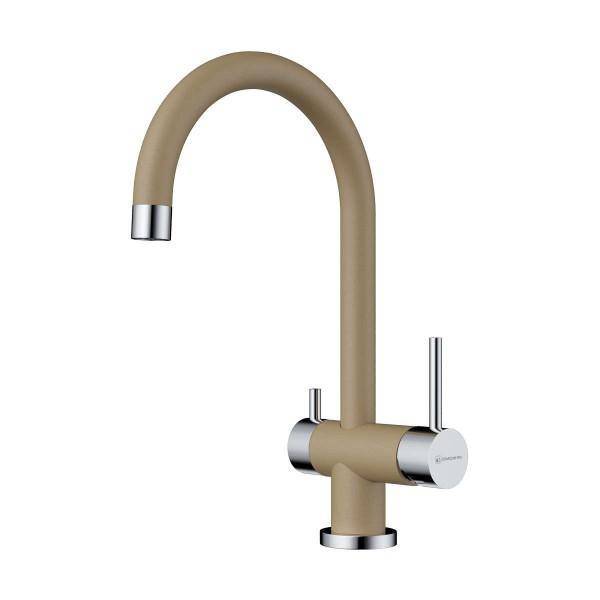 Смеситель для кухни Omoikiri Yamada-CA с подключением фильтра карамель 4994258