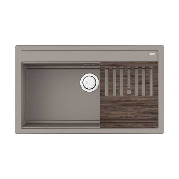 Кухонная мойка OMOIKIRI Kitagawa 86-LB-GR Artceramic 86x51 см leningrad grey с разделочной доской 4993796