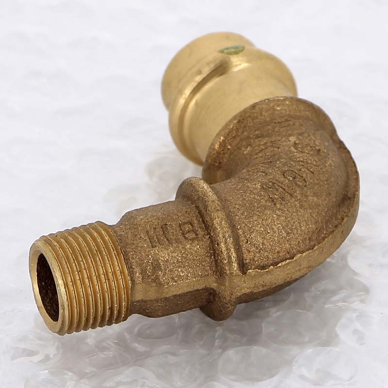 Угол 90° пресс-НР Viega Sanpress бронзовый 15x3/8 314361