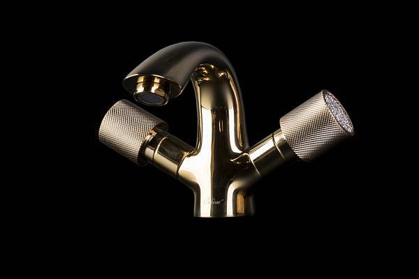 Смеситель для раковины Boheme Royal Cristal золото глянцевое 291-Royal/CRST