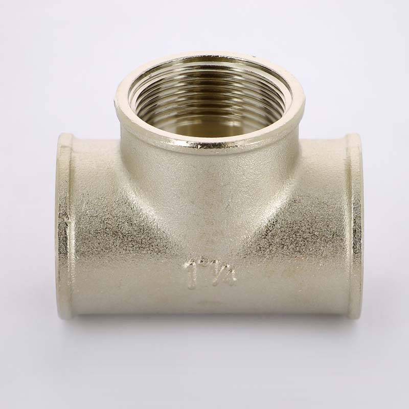 Тройник никелированный Uni-Fitt 1 1/4 ВР-ВР-ВР 615N5550