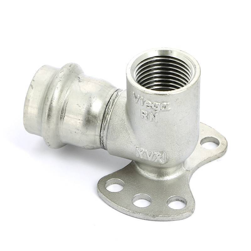 Водорозетка пресс Viega Sanpress Inox из нержавеющей стали 22х1/2 ВР 437268